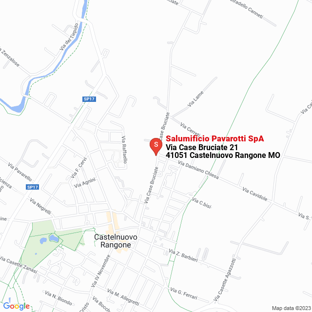 apri la mappa di Salumificio Pavarotti SpA