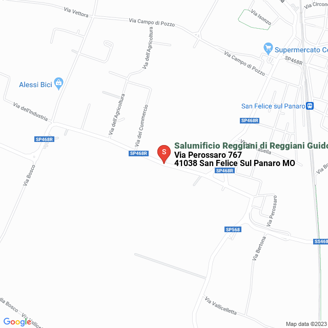 apri la mappa di Salumificio Reggiani di Reggiani Guido Snc