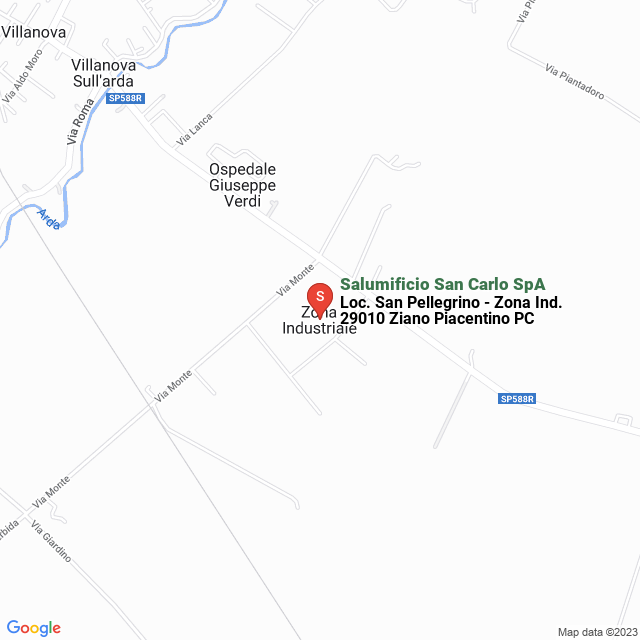 apri la mappa di Salumificio San Carlo SpA