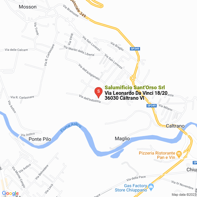 apri la mappa di Salumificio Sant‘Orso Srl
