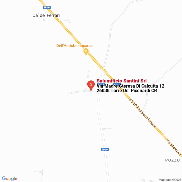 apri la mappa di Salumificio Santini Srl