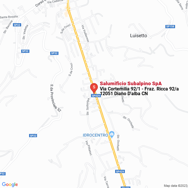 apri la mappa di Salumificio Subalpino SpA