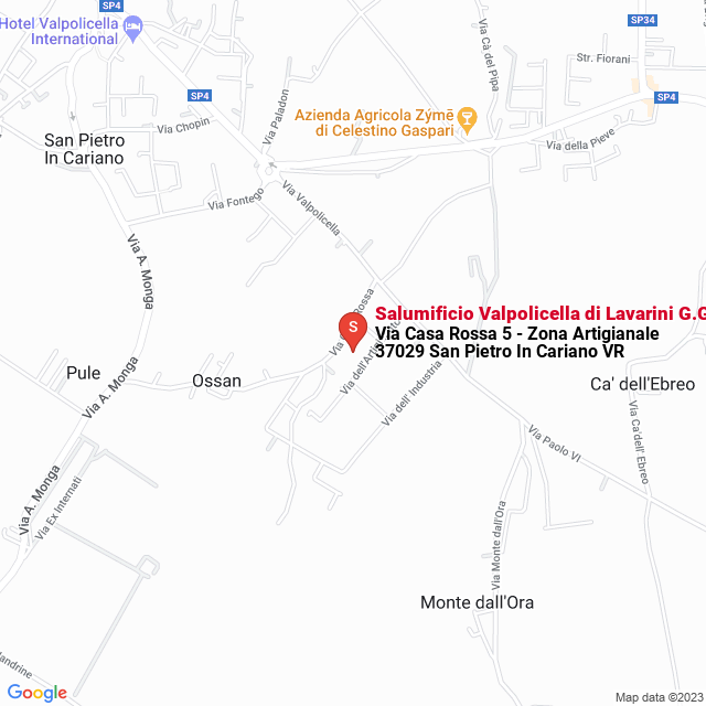 apri la mappa di Salumificio Valpolicella di Lavarini G.G. & C. SpA