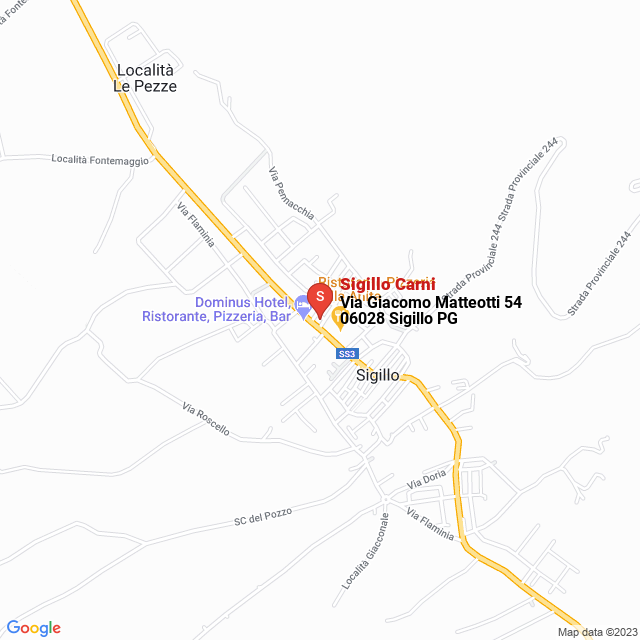 apri la mappa di Sigillo Carni