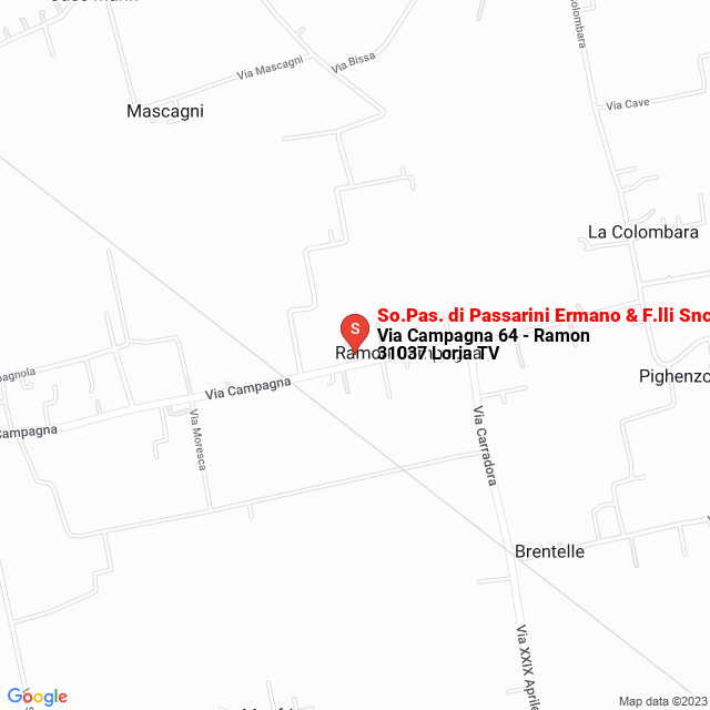 apri la mappa di So.Pas. di Passarini Ermano & F.lli Snc