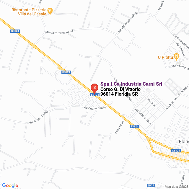 apri la mappa di Spa.I.Ca Industria Carni Srl