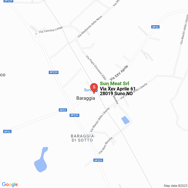 apri la mappa di Sun Meat Srl