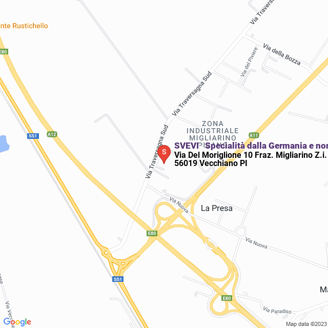 apri la mappa di SVEVI - Specialità dalla Germania e non solo SRL