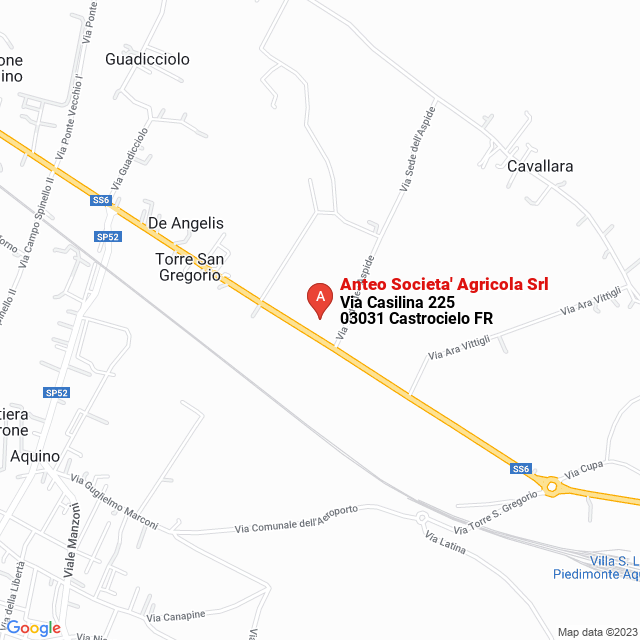 apri la mappa di Anteo Societa‘ Agricola Srl