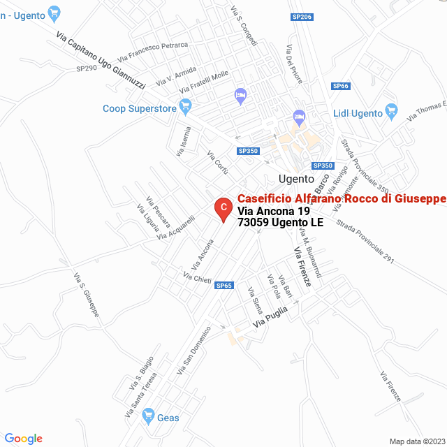 apri la mappa di Caseificio Alfarano Rocco di Giuseppe & Egidio Alfarano Snc