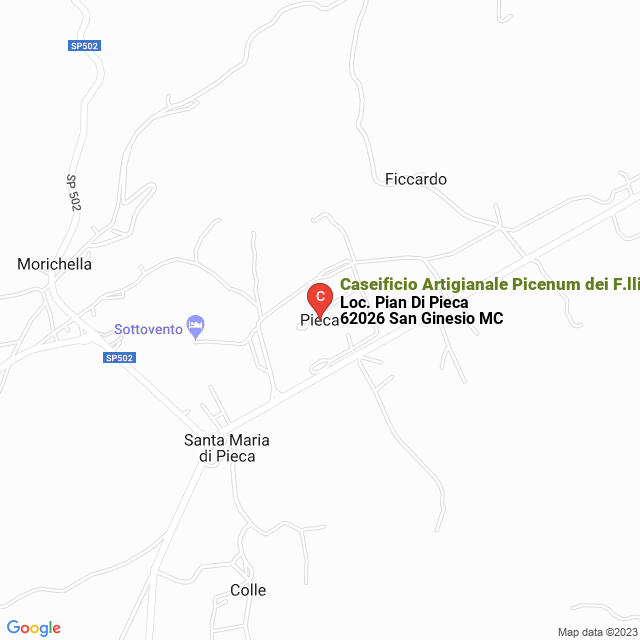 apri la mappa di Caseificio Artigianale Picenum dei F.lli Moglianesi & C. Snc