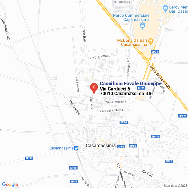 apri la mappa di Caseificio Favale Giuseppe