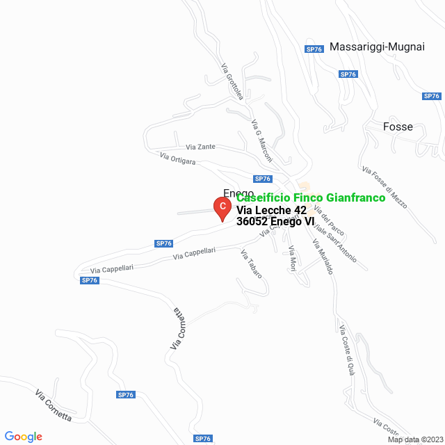 apri la mappa di Caseificio Finco Gianfranco