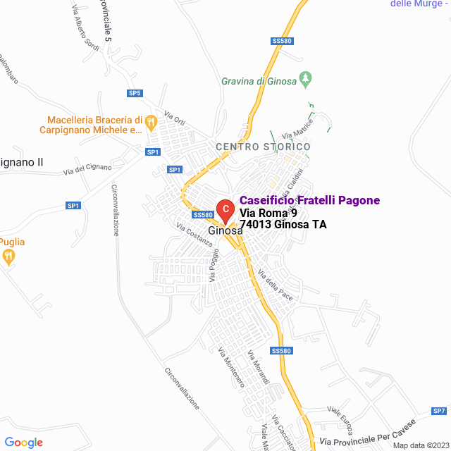 apri la mappa di Caseificio Fratelli Pagone