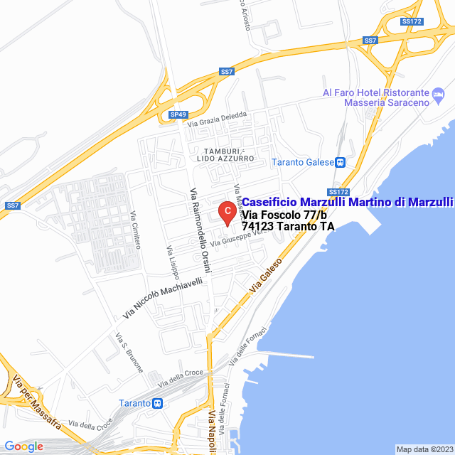 apri la mappa di Caseificio Marzulli Martino di Marzulli Antonietta e Cosima Snc