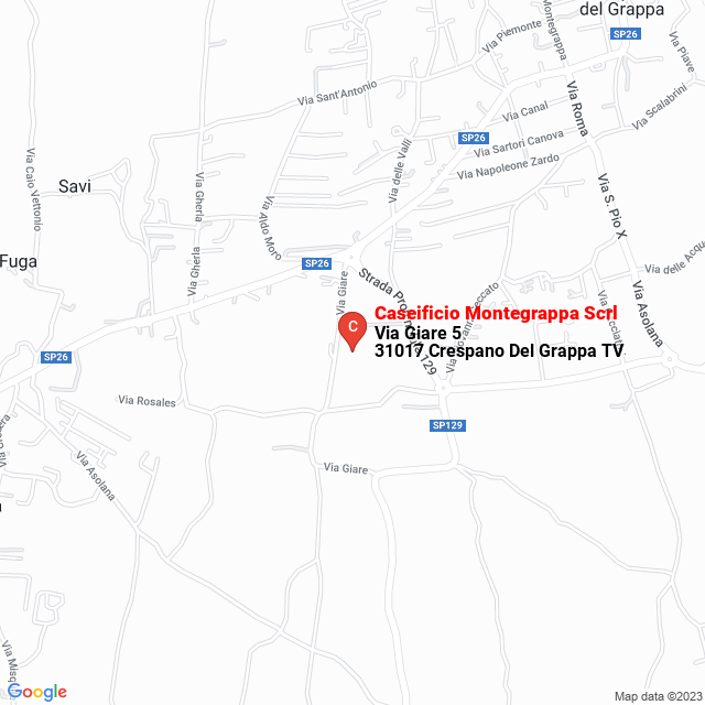 apri la mappa di Caseificio Montegrappa Scrl