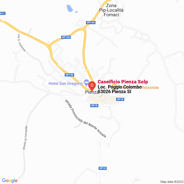 apri la mappa di Caseificio Pienza Solp