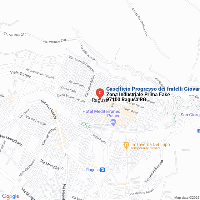 apri la mappa di Caseificio Progresso dei fratelli Giovanni ed Emanuele Rosso
