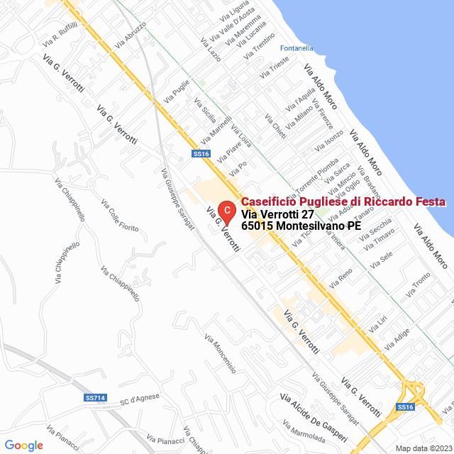 apri la mappa di Caseificio Pugliese di Riccardo Festa