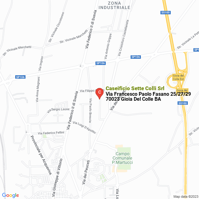 apri la mappa di Caseificio Sette Colli Srl