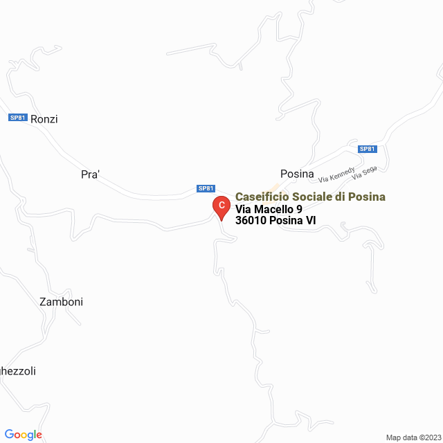 apri la mappa di Caseificio Sociale di Posina