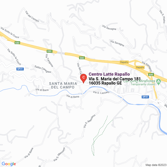 apri la mappa di Centro Latte Rapallo