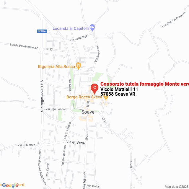 apri la mappa di Consorzio tutela formaggio Monte veronese