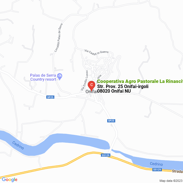 apri la mappa di Cooperativa Agro Pastorale La Rinascita Scarl