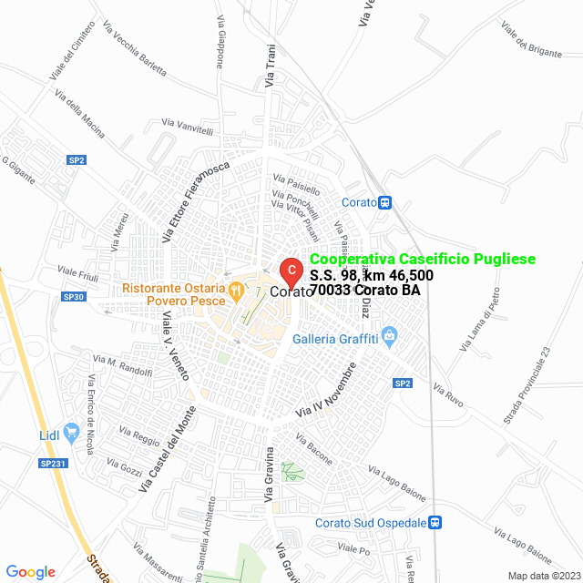 apri la mappa di Cooperativa Caseificio Pugliese