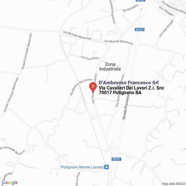 apri la mappa di D‘Ambruoso Francesco Srl