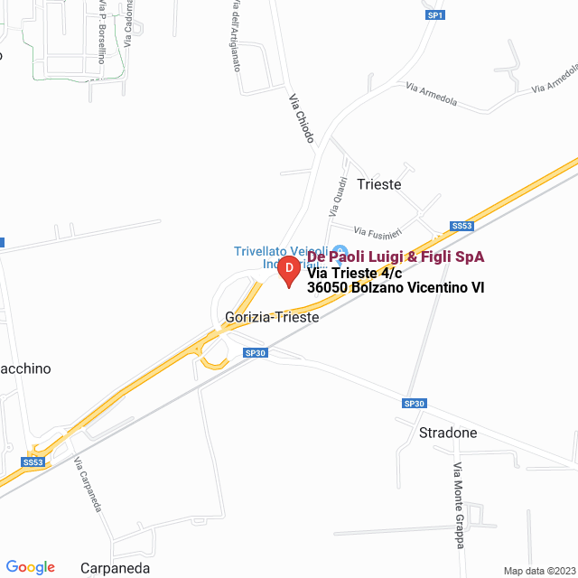 apri la mappa di De Paoli Luigi & Figli SpA