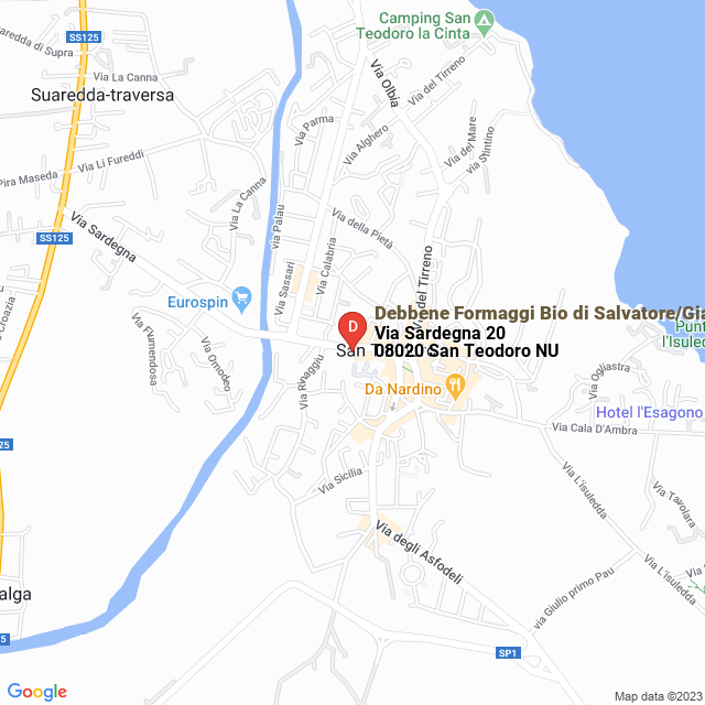 apri la mappa di Debbene Formaggi Bio di Salvatore/Gianfranco Bussu