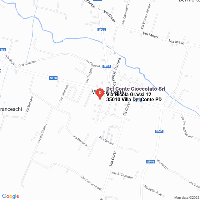 apri la mappa di Del Conte Cioccolato Srl