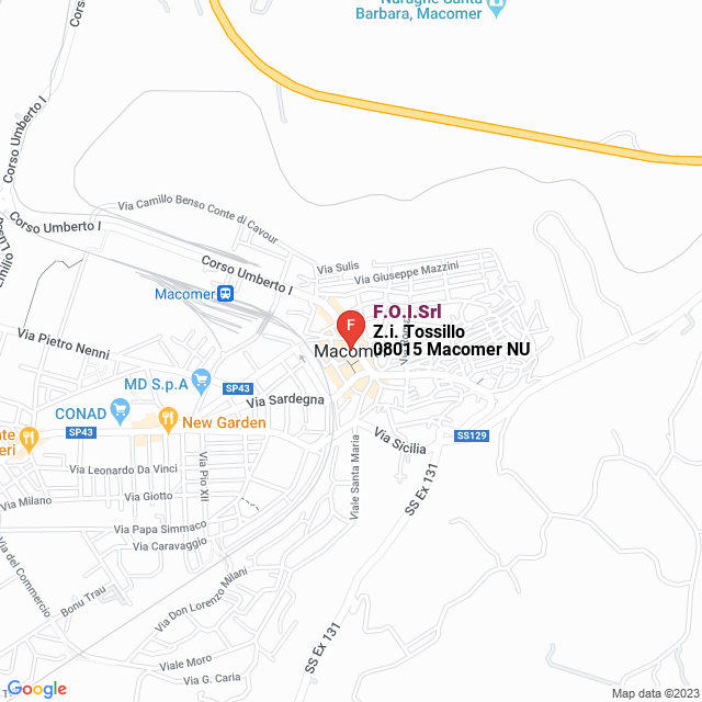 apri la mappa di F.O.I.Srl