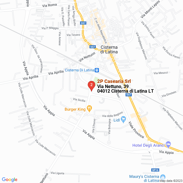 apri la mappa di 2P Casearia Srl