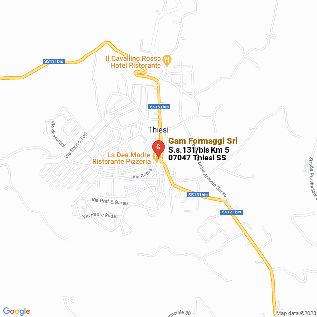 apri la mappa di Gam Formaggi Srl