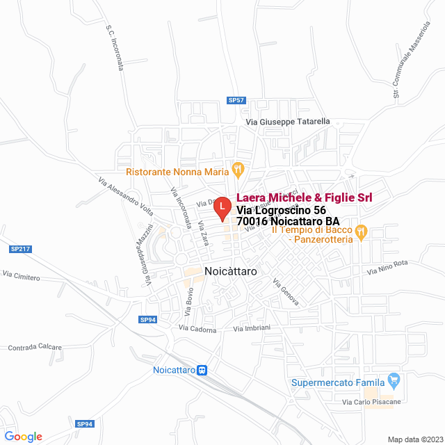 apri la mappa di Laera Michele & Figlie Srl