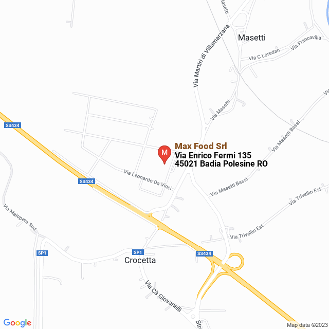 apri la mappa di Max Food Srl