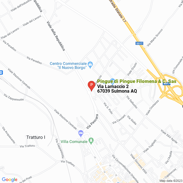 apri la mappa di Pingue di Pingue Filomena & C. Sas