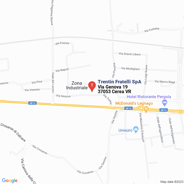 apri la mappa di Trentin Fratelli SpA