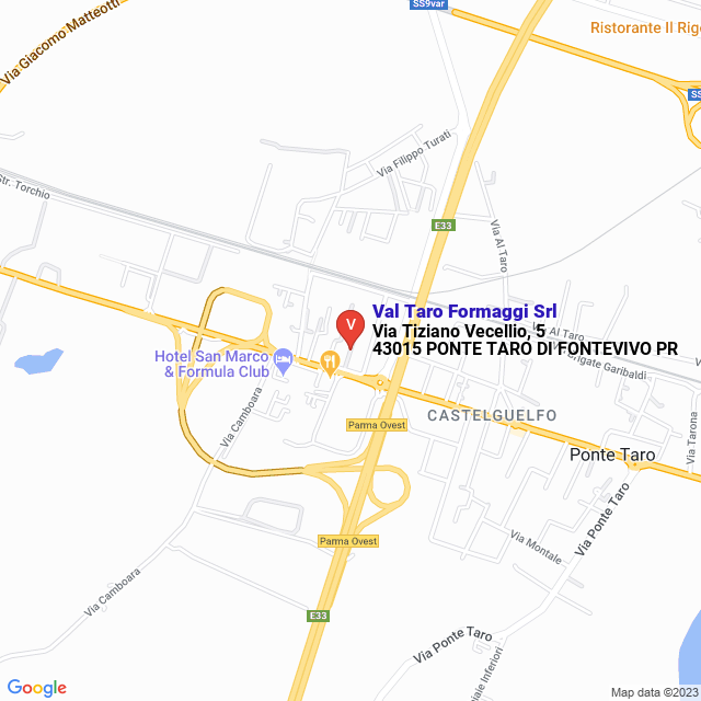 apri la mappa di Val Taro Formaggi Srl