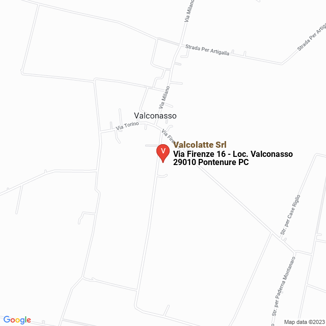 apri la mappa di Valcolatte Srl