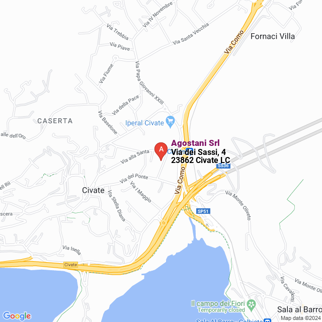 apri la mappa di Agostani Srl