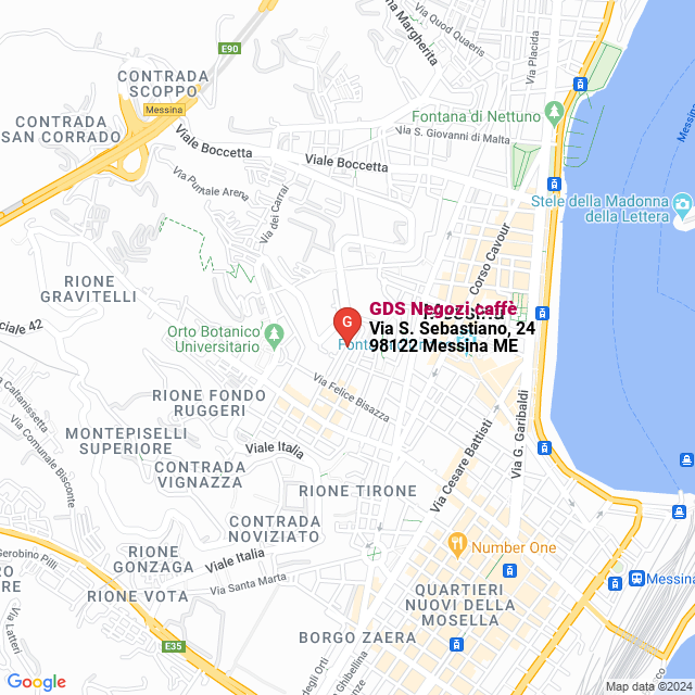 apri la mappa di GDS Negozi caffè