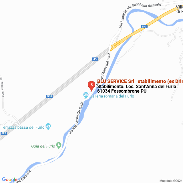 apri la mappa di BLU SERVICE Srl - stabilimento (ex Drink Cup Srl)