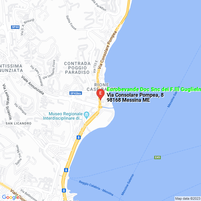 apri la mappa di Eurobevande Doc Snc dei F.lli Guglielmo R. e R. & C.