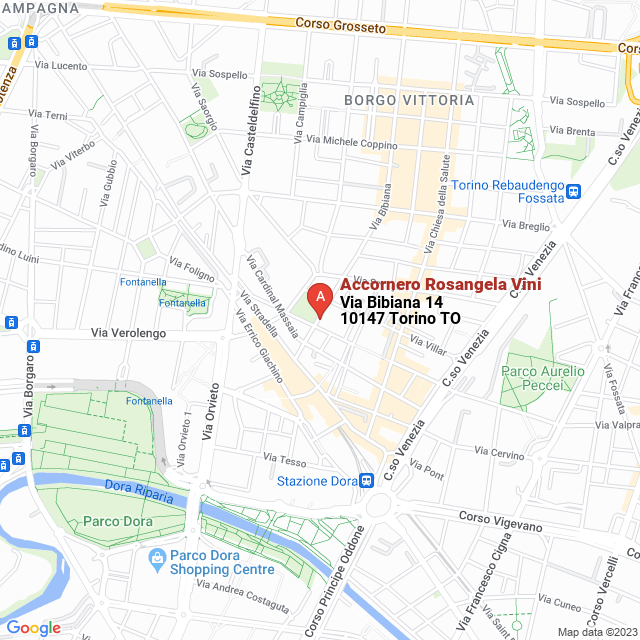 apri la mappa di Accornero Rosangela Vini