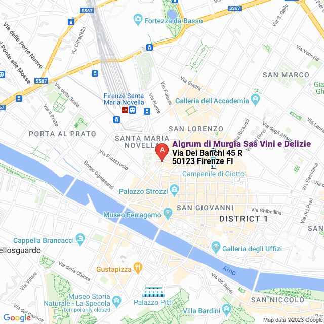 apri la mappa di Aigrum di Murgia Sas Vini e Delizie