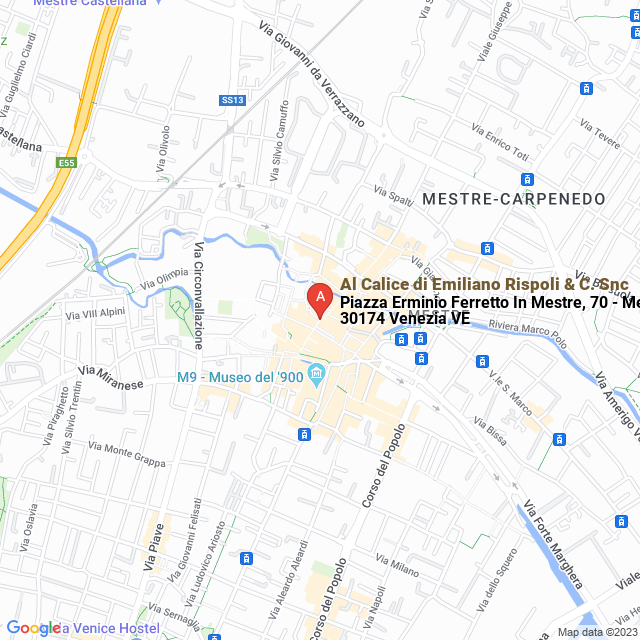 apri la mappa di Al Calice di Emiliano Rispoli & C. Snc