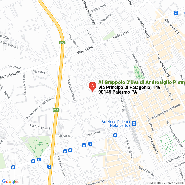 apri la mappa di Al Grappolo D‘Uva di Androsiglio Pietro e C. Snc Produzione Vino Genuino